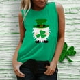 thumbnail image 2 of Camisetas sin mangas para mujer Camisas Verano Correa O Cuello Túnica Sin mangas Estampado acogedor Camisola de playa Trajes Día de San Patricio Pompotops  lopia990721, 2 of 4