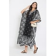 thumbnail image 3 of Gypsie Blu Boho Plus Size Long Kaftans Dress Maxi Kimono Dresses Summer Sleepwear Beach Dress Caftan Style, 3 of 7