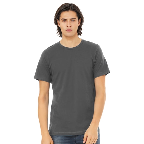 BELLA CANVAS Adult Unisex Short Sleeve Crew T-Shirt for Crafting, Asphalt, Large