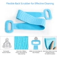 thumbnail image 3 of Extra long back scrub Silicone body scrub belt Back exfoliator Back scrub, 3 of 5