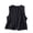Navy, variant on Women Linen Vest V Neck Sleeveless Embroidered Button Front Casual Summer Vacation Loose Cardigan, Khaki M
