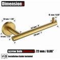 thumbnail image 2 of Double Towel Bar Matte Stainless Steel Bath Towel Rack for Bathroom Towel Holder Wall Mount Total Length TBLPB, 2 of 8