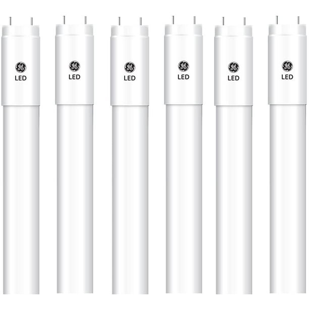(6 tubes) GE 34477 LED Tube Fluorescent Replacement for T8, Type B