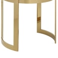 thumbnail image 4 of Taburete Benzara Niyo 48 cm con asiento de terciopelo verde dorado, 4 of 5