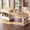White, variant on 78.8" Rolling Kitchen Island with 3-Stage Extendable Table Seats 6-8, Built-In Power Outlet, Drawers & Cabinets
