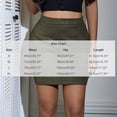 thumbnail image 3 of Lolmot Faux Suede Womens Mini Skirts Fall Fashion Ruched Wrap Pencil Skirt High Waist Bodycon Skirts Western Y2K Business Outfits, 3 of 8
