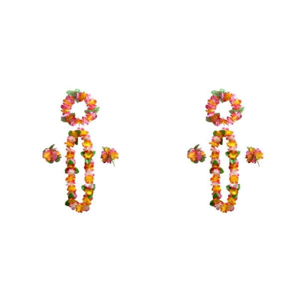 Toystoory 4 paquetes / lote de flores fácil de limpiar - Elegante para cualquier ocasión Precio asequible Color hawaiano 12 color 12 2Conjunto