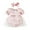 AB10 Pink, variant on Tisuna Bodysuit Dress For Baby Girls Cherry Print Short Sleeve Crew Neck Jumpsuit Cute Beauty Baby Pullover Bodysuit With Headband Pink Size 6-12 Months