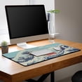 thumbnail image 3 of Extra Large Mouse Pad Blue XXL Mousepad, Big Mouse Pads Office Desk Mats, Desk Pad Mat Waterproof Non-Slip Rubber Base, 35.4 X 15.7 inch for Work/Game/Office/Home Japanese Great Wave Art, 3 of 7