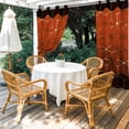 thumbnail image 2 of 1 Panel Outdoor Curtains for Patio Waterproof 54"x84", Orange Geometric Weatherproof Privacy Outsides Curtains, Ombre Modern Abstract Art Grommet Thermal Drapes for Cabana Porch Pergola, 2 of 8