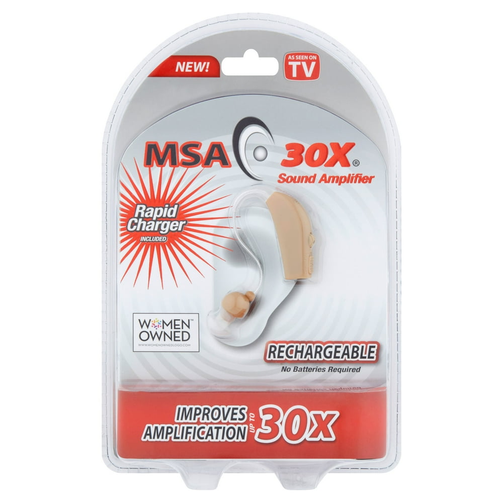 MSA 30X Sound Amplifier, Rechargeable and Lightweight, As Seen on TV