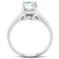 thumbnail image 2 of Pompeii 1 1/4 Ct Solitaire Round Cut Diamond Engagement Ring 14k White Gold  (H,I1), 2 of 3