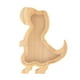 thumbnail image 2 of Alcancía de madera con forma de cerdito, contenedor para guardar dinero en efectivo, caja para ahorrar monedas, escultura decorativa tiranosaurio, 2 of 7