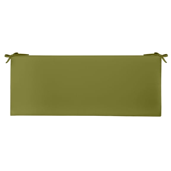 RSH Décor Indoor Outdoor 3” Foam Bench Cushion with Ties (44” x 18” x 3”), Solid Kiwi Green