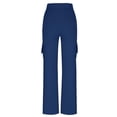 thumbnail image 4 of Cargo Yoga Pants Women High Waist Wide Leg Bootcut Flare Yoga Pant Elastic Waist Lounge Sweatpants with Pockets, 4 of 9