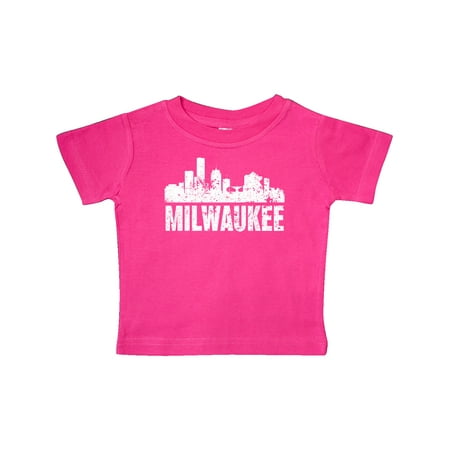 

Inktastic Milwaukee Skyline Grunge Gift Baby Boy or Baby Girl T-Shirt