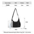 thumbnail image 3 of KRONDO Classic Checkered Fabric Tote Bag for Women – Adjustable Shoulder Strap, Large Capacity Handbag with Side Pockets for Everyday, 3 of 8