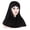 Black, variant on Women Soft Silk with Sequins Hijab Headwrap Headscarf Turban Hat Cap Headwear