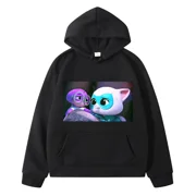 Super Kitties anime hoodie Fleece sweatshirt y2k sudadera boys clothes Autumn pullover Casual Jacket clothes girls hoodies