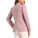 thumbnail image 3 of Chaqueta de mujer INSPIRE CHIC con solapa muesca, doble botonadura y hombros acolchados, color rosa sólido, 3 of 6