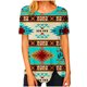 thumbnail image 2 of Fiudx Camisetas para Mujer Moda Mujer Casual Cuello Redondo Impresión Blusa Manga Corta Camiseta Verano Tops, 2 of 4