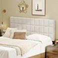 thumbnail image 3 of Andeworld Velvet Upholstered Tufted Queen Size Headboard,Wood Head Board with Metal Legs, Adjustable Height from 42” to 56”, Bed Headboard in Modern Design,Backboard for Bed, Beige, 3 of 8