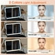 thumbnail image 3 of Bolsa de maquillaje IPOW Travel con espejo LED, 3 ajustes de luz, color negro, 3 of 8