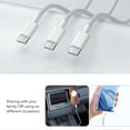 thumbnail image 4 of Cable de Cargador USB C, 6.6 Pies Blanco USB C A USB C Cable de Cable de Carga ráspida y Sinconizacia de Datos para Computadoras Portátiles, 4 of 7