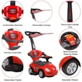 thumbnail image 3 of ChromeWheels 3 in 1 Ride on Toys Pushing Car with Removable Sun Visor Red, 3 of 8