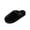 Black, variant on Fluffy Slippers for Women Closed Toe Shaggy Faux Fur House Shoes Soft Plush Fleece Lined Slip-On Indoor Anti-Skid Sole Spa Bedroom Warm Winter Lounge Footwear