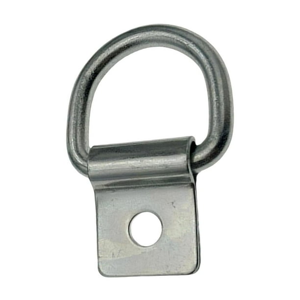 Gancho de para carga, bucle de de carga, fácil instalación, resistente, bucle en D, anclaje para carga en camiones, barcos, , 10 mm sin tornillo