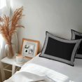 thumbnail image 6 of Black Geometric Lumbar Pillow Covers 20x12 Inch Set of 2, Greek Key Design Abstract Modern Art Waterproof Outdoor Pillow Covers, Decorative Cushion Pillowcases for Couch, Sofa, Bed, Garden, Patio, 6 of 9
