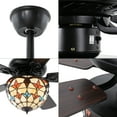 thumbnail image 4 of Wildnix Vintage Black Ceiling Fan Light with Remote Control, 3-Speed Adjustable, E26 Bulbs, Retro Fan Light with Timer, Ideal for Living Room or Bedroom, 4 of 6