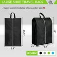 thumbnail image 2 of Shoe Bags for Packing, Set of 4 Large Colorful Waterproof Portable Shoe Bags with Zipper - Travel Essentials for Women and Men, 2 of 14