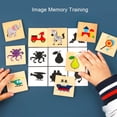 thumbnail image 2 of Montessori Shape Matching Board Game Wooden Find Shadow Matched Images Animal Fruit Blocks Puzzles Educational Toys For Children, 2 of 6