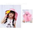 thumbnail image 3 of VONTER Sun Hat Boys Girls with Neck Veil Sun Protection Kids Sunhats Wide Brim Gardening Safari Caps -Pink, 3 of 8
