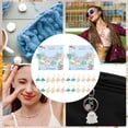 thumbnail image 6 of Enamel Cloud with Raindrop/Lightning Bolt Charm Locking Stitch Markers Golden Tone Lobster Claw Clasp Locking Stitch Marker Mixed Color 3.6~3.9cm, 6 of 6