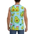 thumbnail image 4 of Daiia Cartoon Avocado Printed Men's Tank Tops,Casual Soft Sleeveless Gym Muscle Shirts Bodybuilding Tee-Medium, 4 of 8