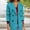 Blue, variant on Winter Clothing For Women Solid Color Double Button Suit Jacket Cardigan Polyester Spandex Long Sleeve Pink S-3Xl