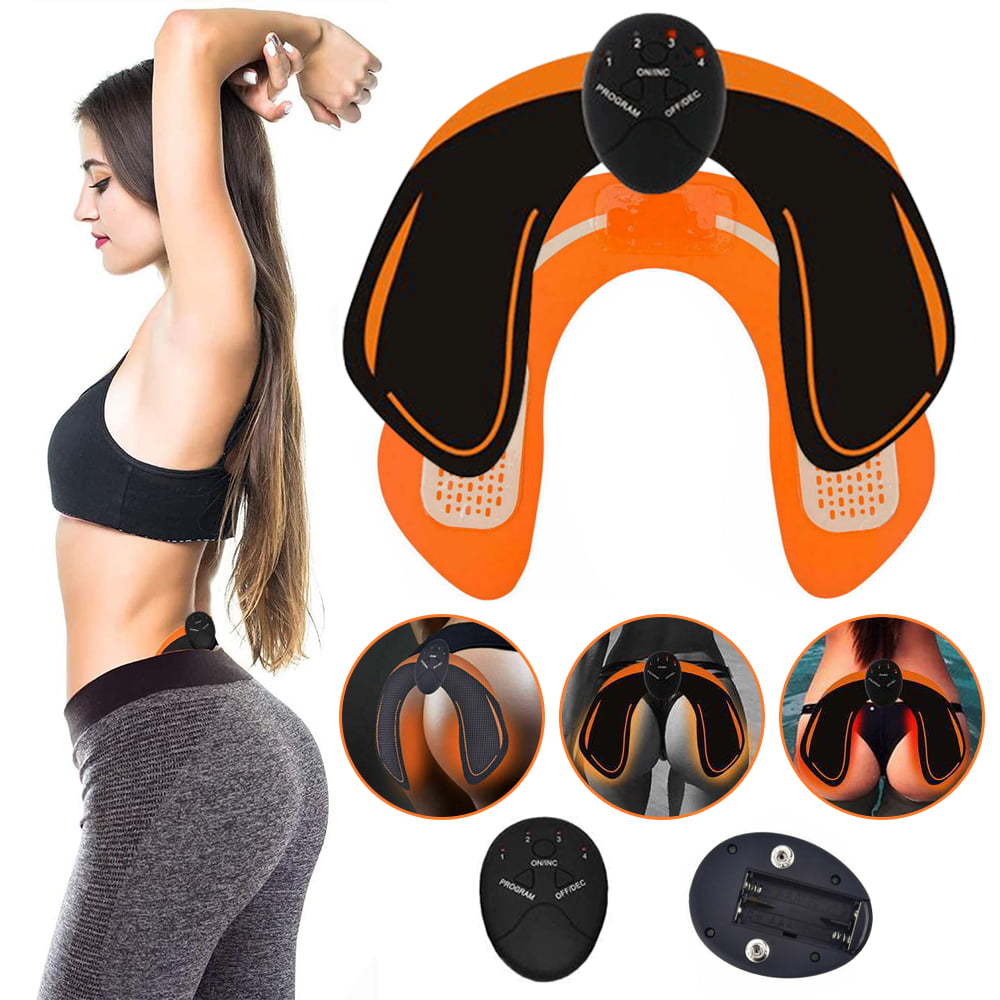 ABS Stimulator Buttock Toner EMS Electrical Hips Trainer Abs Trainer 6 Modes Smart Fitness Training Gear Home Office Ab Workout Equipment Machine 