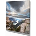 thumbnail image 2 of Norway Terrains Rocheux sous les Nuages - Impression Photo sur Toile de Plage, 2 of 3