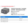thumbnail image 2 of Computer Control Relay - Compatible with 2003 - 2004 Dodge Ram 2500, 2 of 2