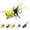2# kit 10 pcs, variant on YinFire Popper Flies Assortment, Popping Bug Fly Fishing Lures 10/24 Pack for Bass, Bluegill, Panfish, Crappie & Trout