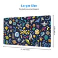 thumbnail image 3 of Balery Colorful Space Mouse Pad ,15.8x29.5 In Large Gaming Mouse Pad Desk Mat Long Non-Slip Rubber Stitched Edges,Waterproof Mousepad Desk Mat For Gamer Office Home, 3 of 9
