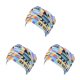 thumbnail image 3 of Jumpingount Head Wraps Diademas Transpirable Cómodo Long Tail Headwear Accesorios de ropa para mujeres Niñas ethic azul pavo real azul pavo real ético 3piezas, 3 of 6