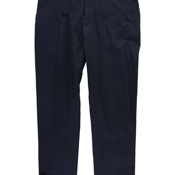 Ralph Lauren Mens Solid Casual Chino Pants, Blue, 42W x 32L
