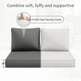 thumbnail image 5 of Kimunuk Outdoor Loveseat Cushion Set, 46" x 26" x 5" Waterproof Patio Furniture Cushions for Couch Bench Swing, Light Grey, 5 of 6