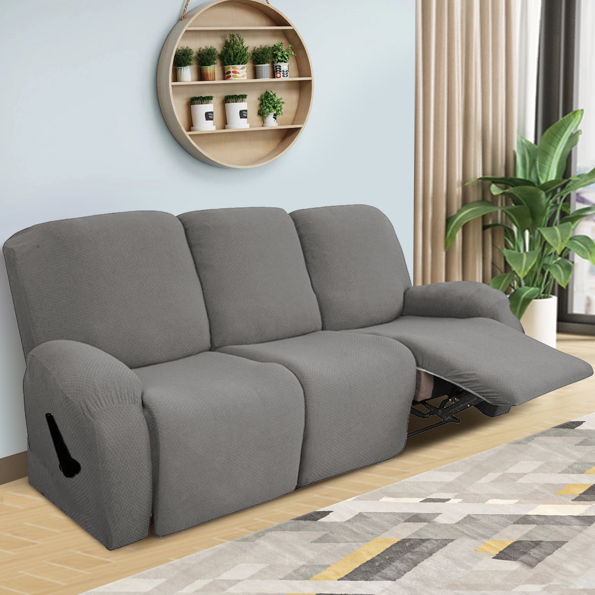 3 Seats Recliner Sofa Slipcover Couch Cover Loveseat Cover NonSlip