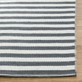 thumbnail image 3 of SAFAVIEH Montauk Raeyln Striped Cotton Area Rug, Ivory/Grey, 6' x 9', 3 of 7
