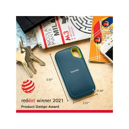 SanDisk - Extreme Portable 2TB External USB-C NVMe SSD - Monterey